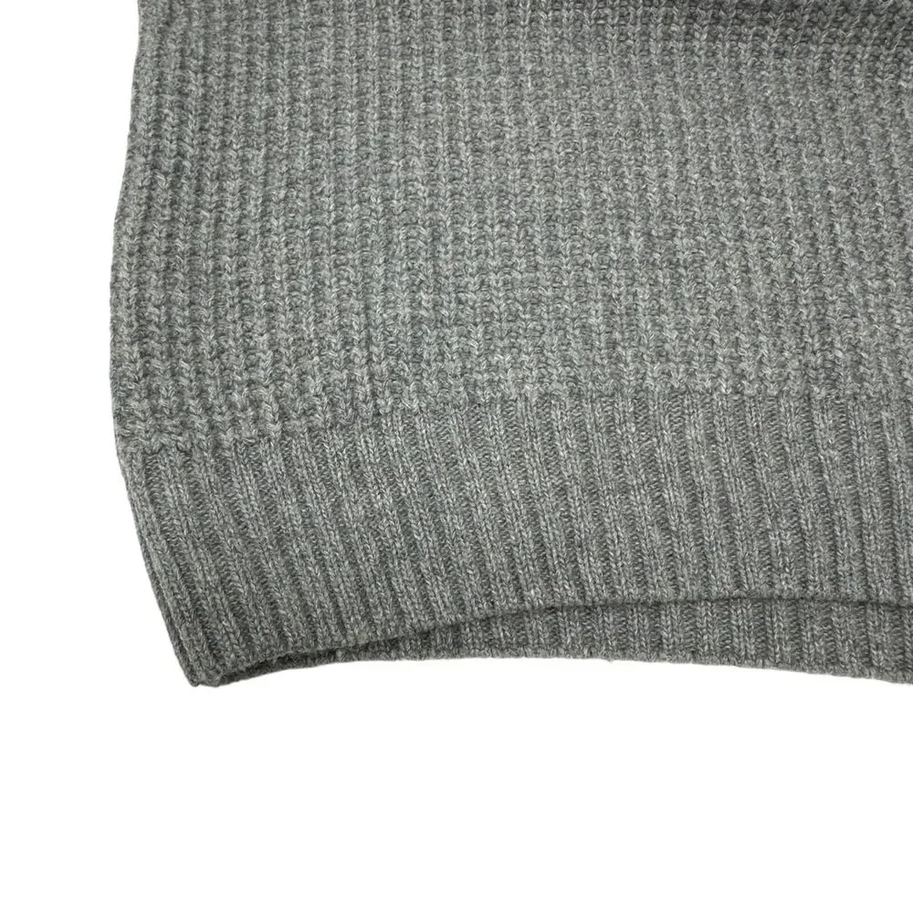 DANIELE BLASI‎ Mens Gray Wool Blend Shawl Collar Italy Made Sweater L